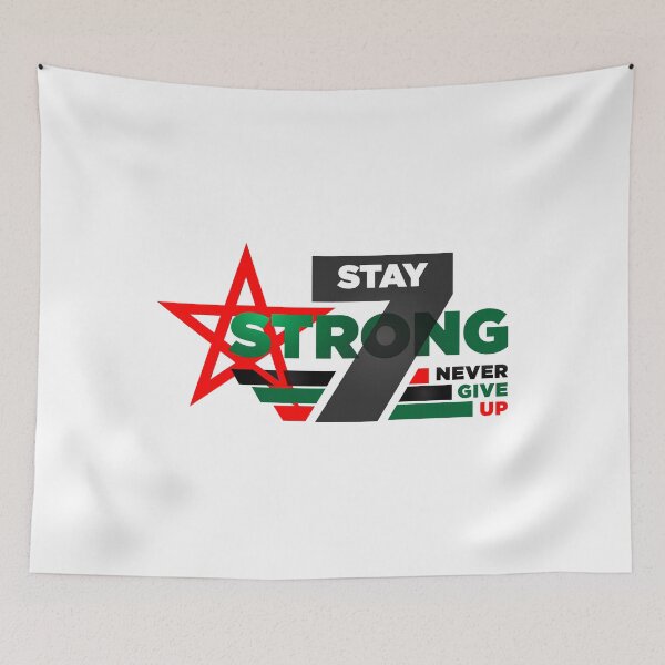 Item preview, Stay Strong Never Give Up on morocco soccer designed and sold by FROUZA Design.
