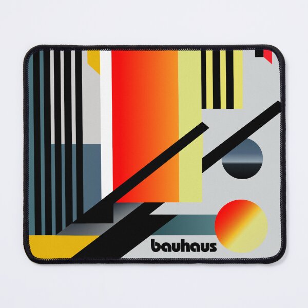Item preview, Bauhaus yellow and red artwork designed and sold by KOTOdesign.