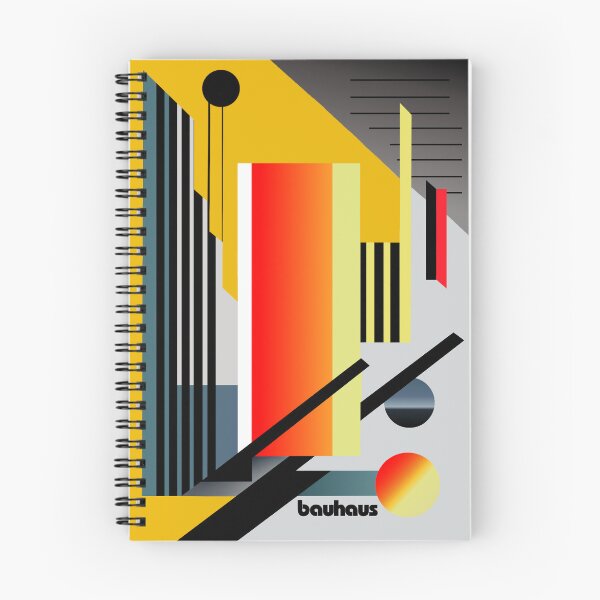 Item preview, Bauhaus yellow and red artwork designed and sold by KOTOdesign.