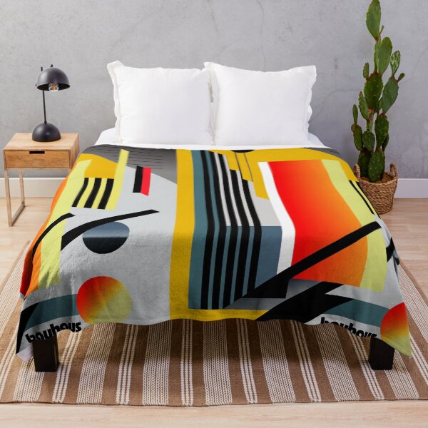 Item preview, Bauhaus yellow and red artwork designed and sold by KOTOdesign.