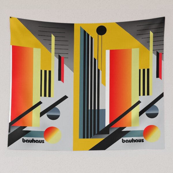 Item preview, Obras de arte Bauhaus en amarillo y rojo. designed and sold by KOTOdesign.