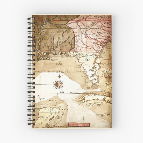 Item preview, Vintage Map of North Carolina, Florida & Louisiana Coast designed and sold by wildtribe.