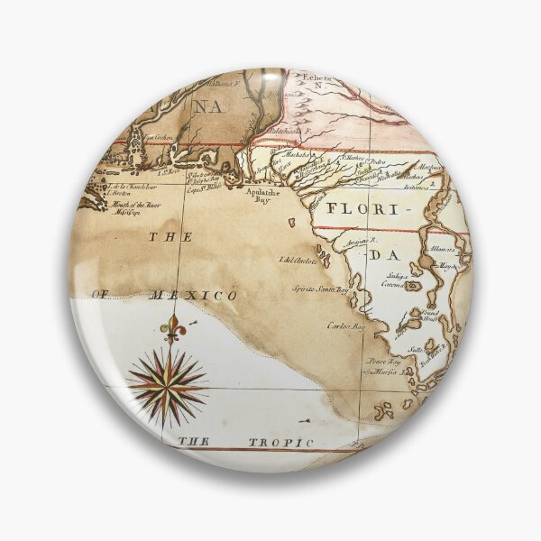 Item preview, Vintage Map of North Carolina, Florida & Louisiana Coast designed and sold by wildtribe.