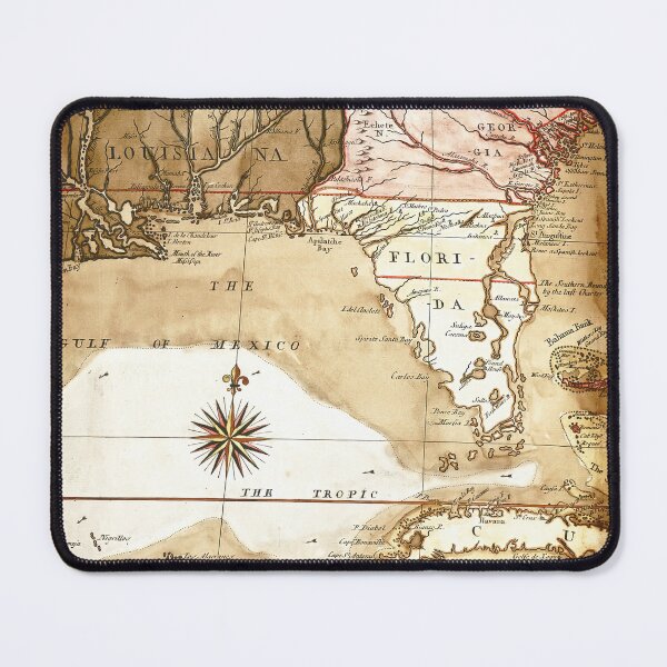 Item preview, Vintage Map of North Carolina, Florida & Louisiana Coast designed and sold by wildtribe.