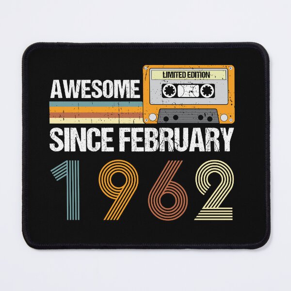 Item preview, Awesome Since February 1962 | 61th Birthday Gifts | 61 Years Old Gifts designed and sold by AMINE ★★★★★.