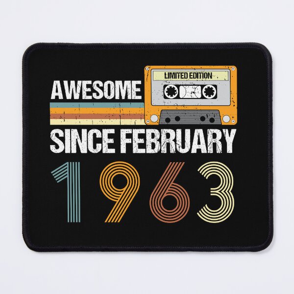 Item preview, Awesome Since February 1963 | 60th Birthday Gifts | 60 Years Old Gifts designed and sold by AMINE ★★★★★.