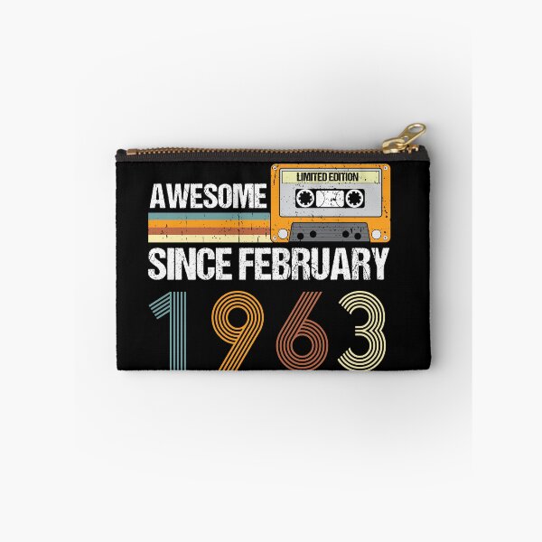 Item preview, Awesome Since February 1963 | 60th Birthday Gifts | 60 Years Old Gifts designed and sold by AMINE  ★★★★★.