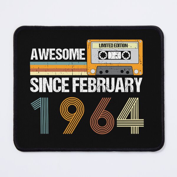 Item preview, Awesome Since February 1964 | 59th Birthday Gifts | 59 Years Old Gifts designed and sold by AMINE ★★★★★.