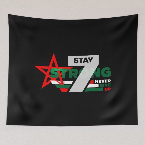 Item preview, Stay Strong Never Give Up on morocco soccer designed and sold by FROUZA Design.
