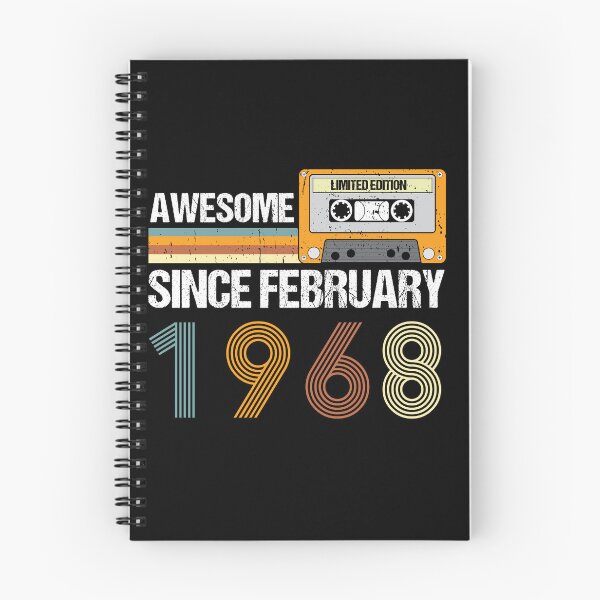Item preview, Awesome Since February 1968 | 55th Birthday Gifts | 55 Years Old Gifts designed and sold by AMINE  ★★★★★.