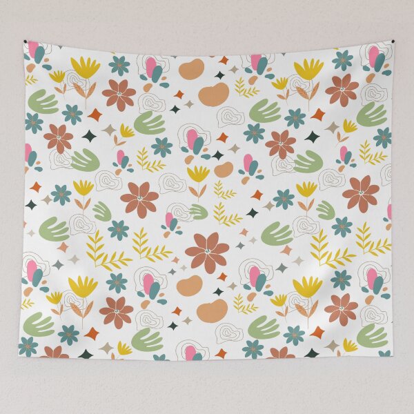 Item preview, Colourful Organic Nature Repeating Pattern  designed and sold by BelovedB.