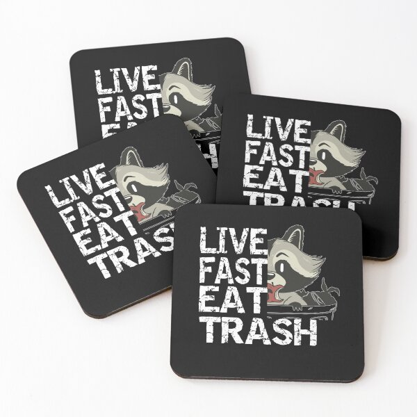 Item preview, Live Fast Eat Trash Garbage Eater Raccoon love designed and sold by Merchandiser099.