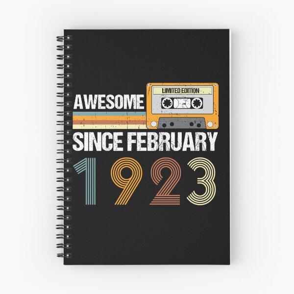 Item preview, Awesome Since February 1923 | 100th Birthday Gifts | 100 Years Old Gifts designed and sold by AMINE  ★★★★★.