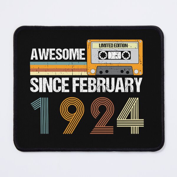 Item preview, Awesome Since February 1924 | 99th Birthday Gifts | 99 Years Old Gifts designed and sold by AMINE  ★★★★★.