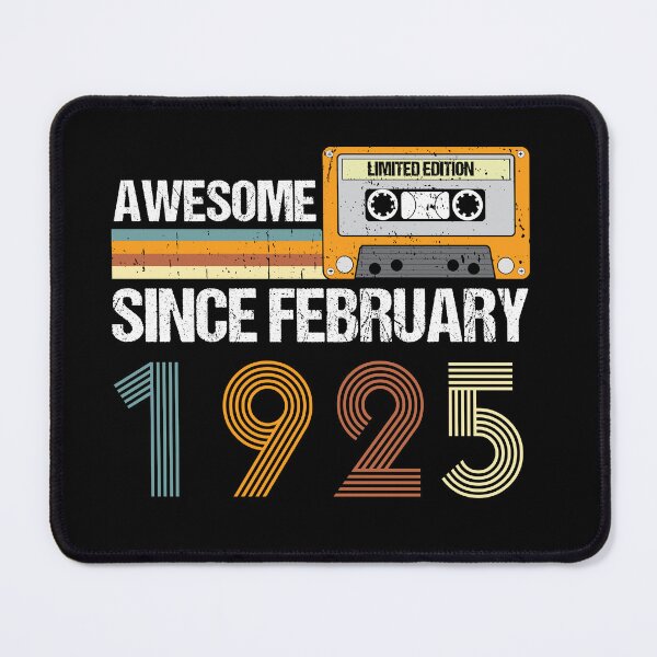 Item preview, Awesome Since February 1925 | 98th Birthday Gifts | 98 Years Old Gifts designed and sold by AMINE ★★★★★.