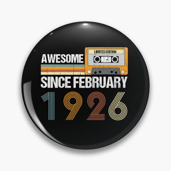 Item preview, Awesome Since February 1926 | 97th Birthday Gifts | 97 Years Old Gifts designed and sold by AMINE  ★★★★★.