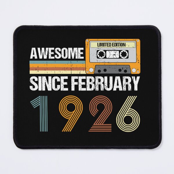 Item preview, Awesome Since February 1926 | 97th Birthday Gifts | 97 Years Old Gifts designed and sold by AMINE  ★★★★★.
