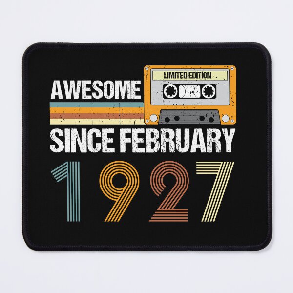 Item preview, Awesome Since February 1927 | 96th Birthday Gifts | 96 Years Old Gifts designed and sold by AMINE  ★★★★★.
