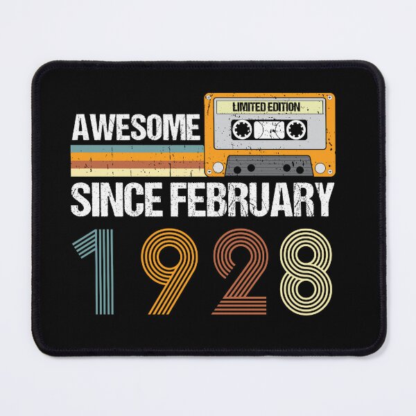 Item preview, Awesome Since February 1928 | 95th Birthday Gifts | 95 Years Old Gifts designed and sold by AMINE  ★★★★★.