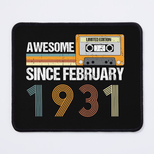 Item preview, Awesome Since February 1931 | 92th Birthday Gifts | 92 Years Old Gifts designed and sold by AMINE ★★★★★.
