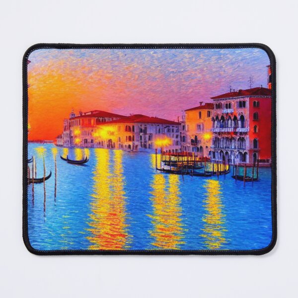 Item preview, Beautiful Evening Landscape Painting in Venice, Italy designed and sold by ZiAttaArt.
