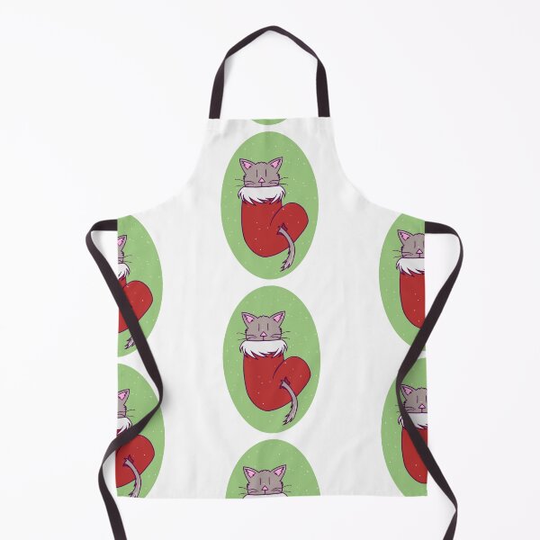 Item preview, Cute Cat in a Christmas Stocking While it's Snowing designed and sold by okkayve.
