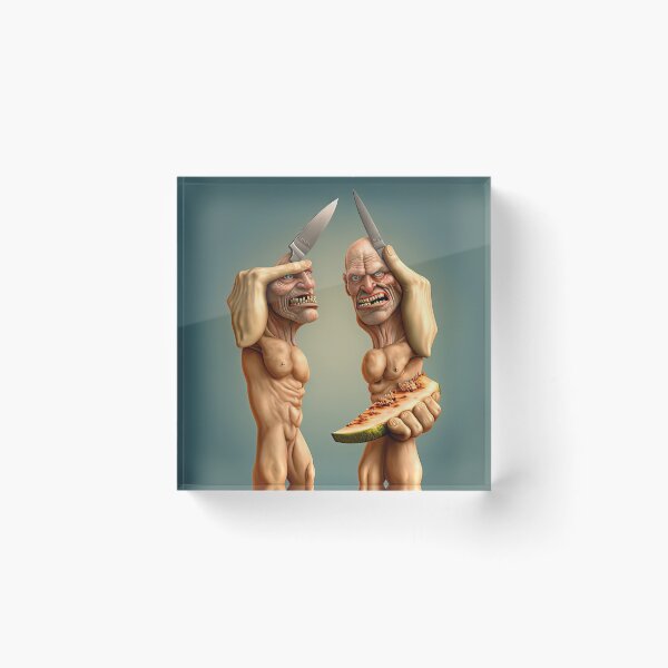 Item preview, Knife and fork weird art designed and sold by mrlongfield.
