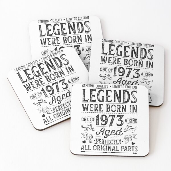 Item preview, Legends were born in 1973 Black color designed and sold by HofTao.