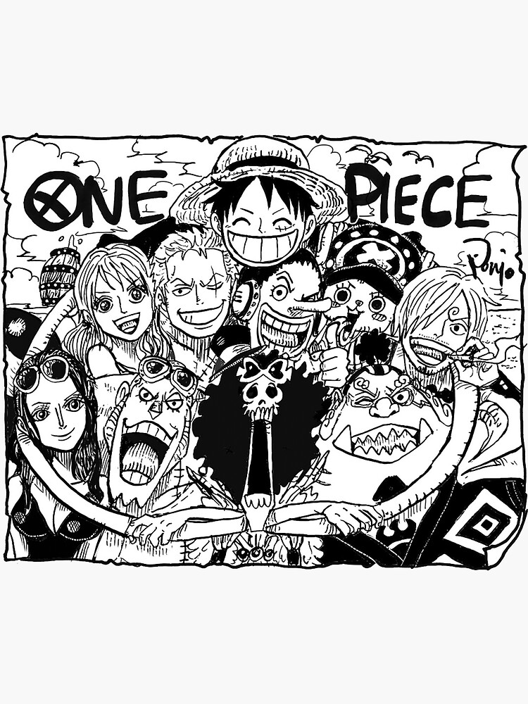 "One Piece Straw Hat Pirates" Sticker for Sale by