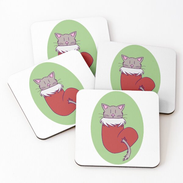 Item preview, Cute Cat in a Christmas Stocking  designed and sold by okkayve.