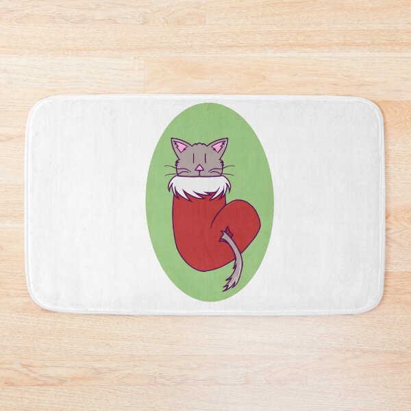 Item preview, Cute Cat in a Christmas Stocking  designed and sold by okkayve.
