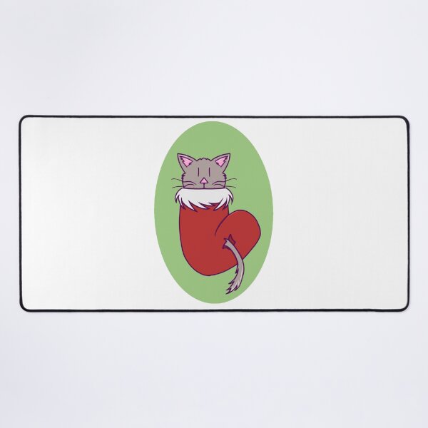 Item preview, Cute Cat in a Christmas Stocking designed and sold by okkayve.