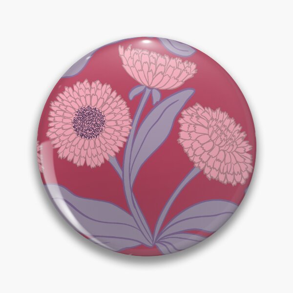Item preview, Marigolds in pink designed and sold by Superdoodledo.