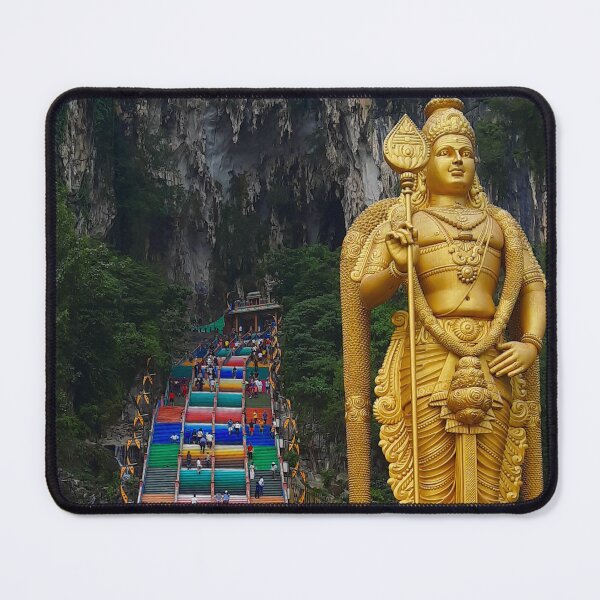 Item preview, Lord Murugan and stairs at Batu Caves 3 designed and sold by kall3bu.