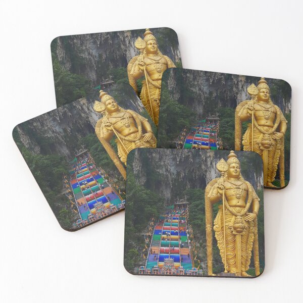 Item preview, Lord Murugan and stairs at Batu Caves 3 designed and sold by kall3bu.