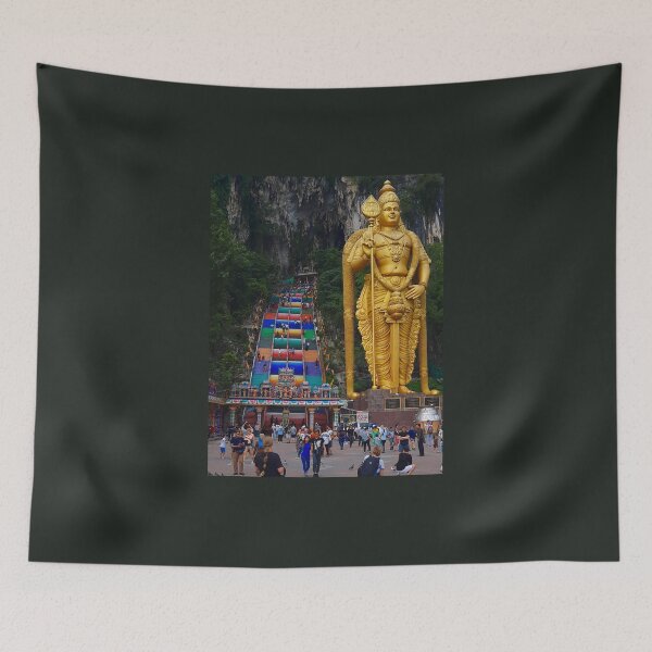 Item preview, Lord Murugan and stairs at Batu Caves 3 designed and sold by kall3bu.