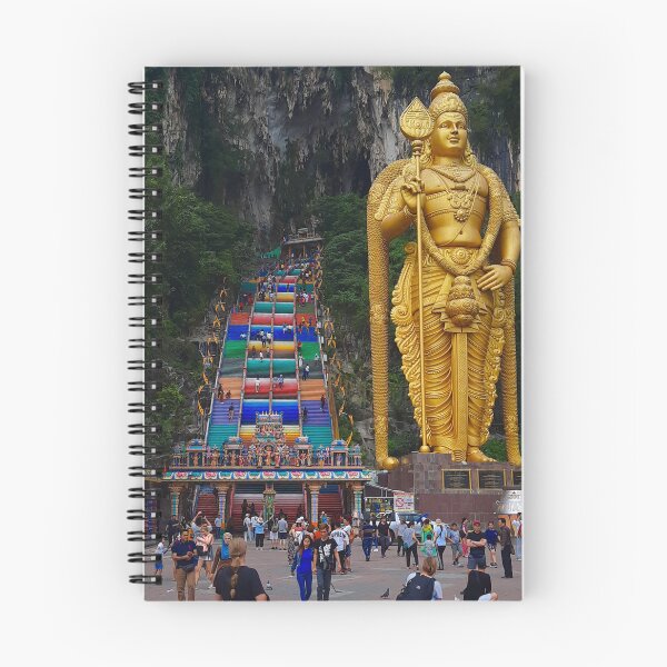 Item preview, Lord Murugan and stairs at Batu Caves 3 designed and sold by kall3bu.
