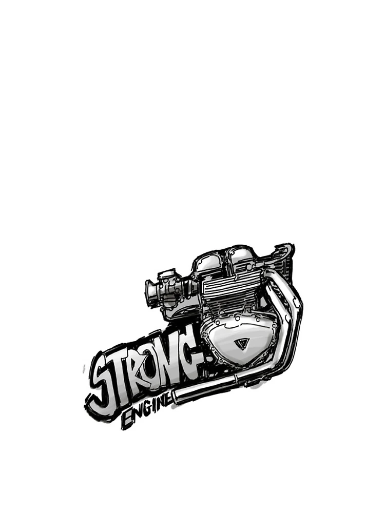 Thumbnail 4 of 4, iPhone Case, Strong engine designed and sold by Racing-Style.