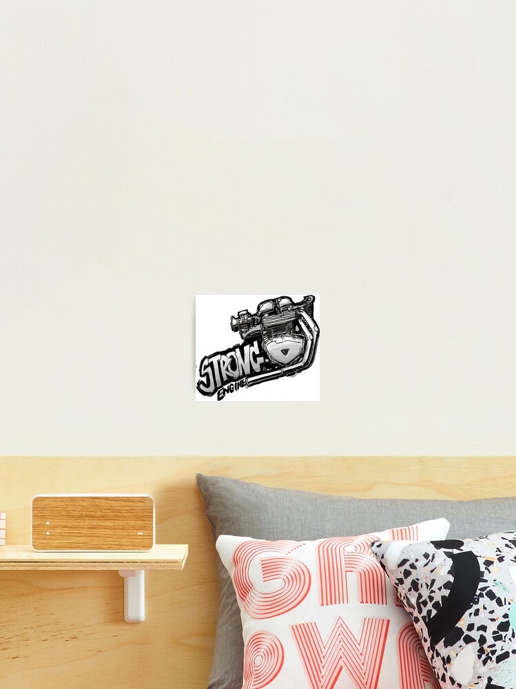Thumbnail 2 of 3, Photographic Print, Strong engine designed and sold by Racing-Style.