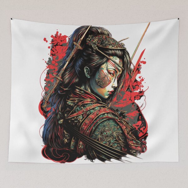 Item preview, SAMURAI GIRL Midjourney AI Artwork designed and sold by davidjulie.