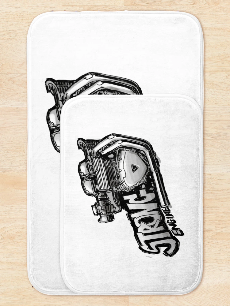 Thumbnail 5 of 6, Bath Mat, Strong engine designed and sold by Racing-Style.