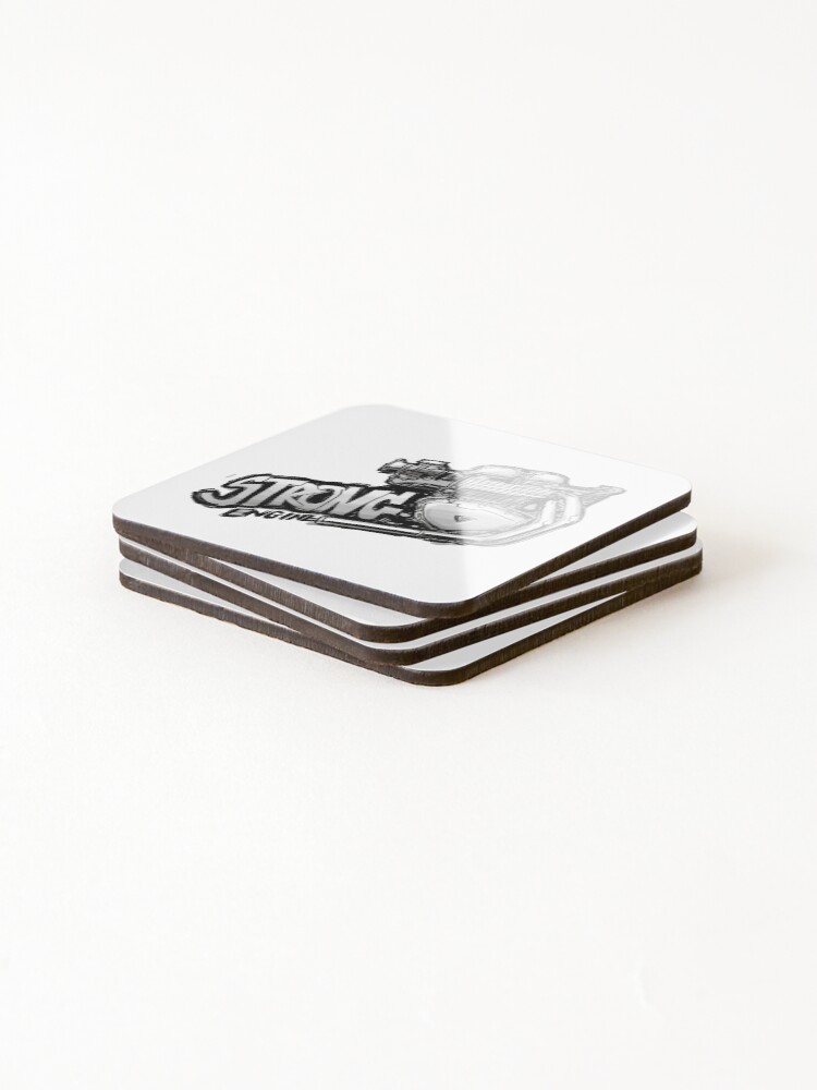Thumbnail 4 of 5, Coasters (Set of 4), Strong engine designed and sold by Racing-Style.