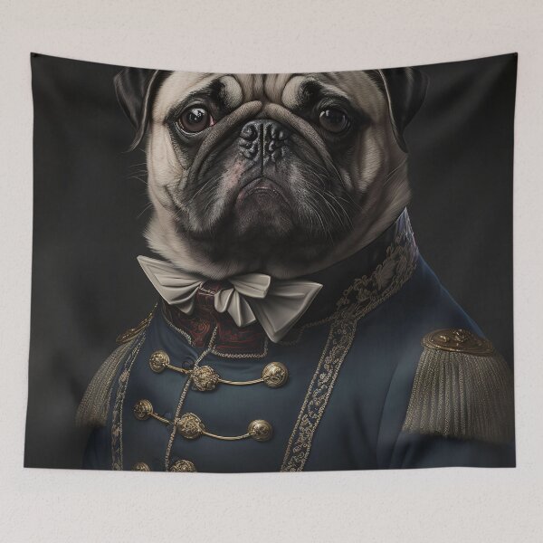 Item preview, Pug Victorian Portrait designed and sold by ArtistMark00.