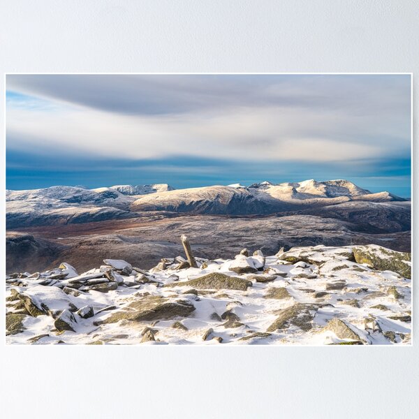 Item preview, Winter afternoon - Arkle & Foinaven from Ben Hope designed and sold by ScotLandscapes.