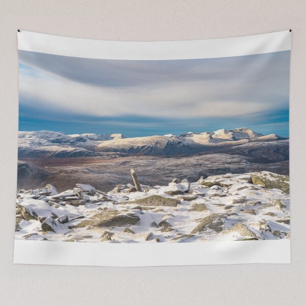 Item preview, Winter afternoon - Arkle & Foinaven from Ben Hope designed and sold by ScotLandscapes.