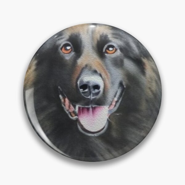 Item preview, Belgian Shepherd Groenendael Cute Watercolor Painting Portrait designed and sold by Cuddlythopia.