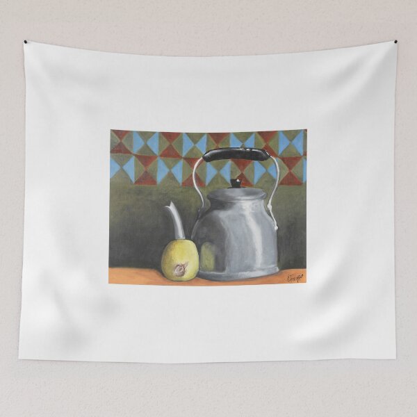 Item preview, metal tea pot designed and sold by veraartgallery.