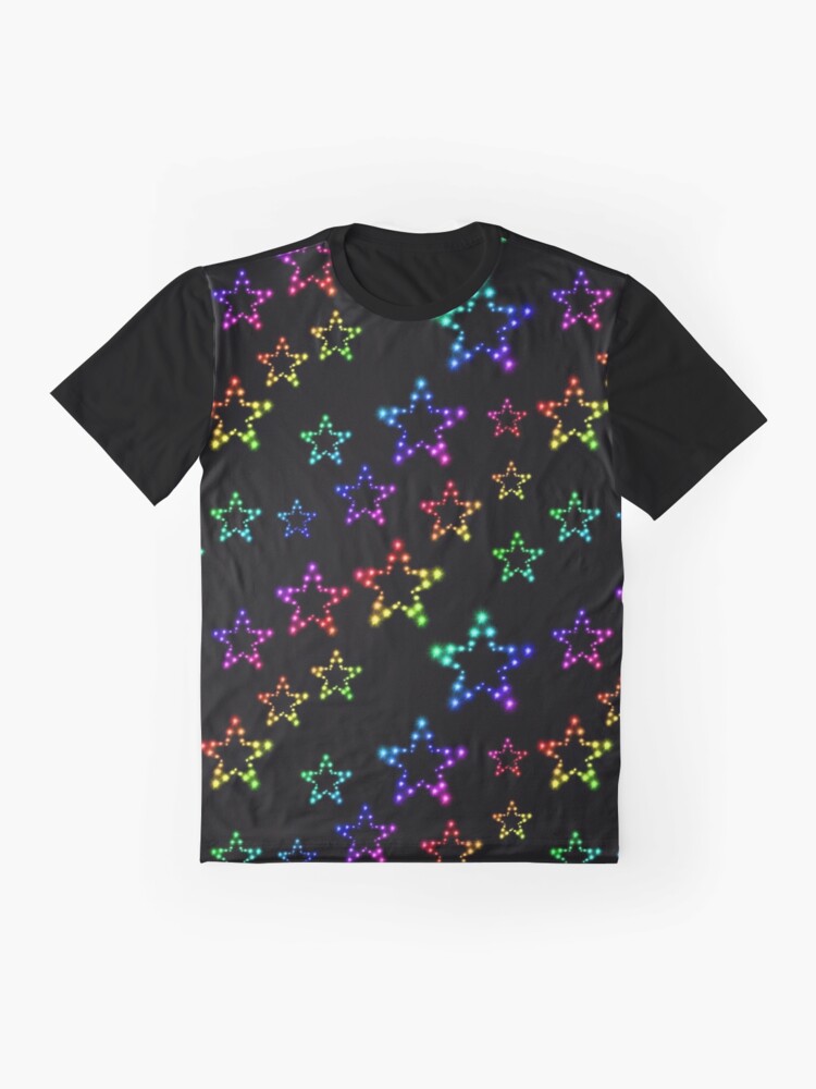 Rainbow Stars Glitter Pattern