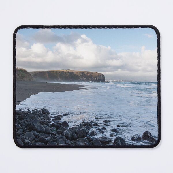 Item preview, Azores islands landscape, coastline at the north in Ribeira Grande, relaxing ocean view. designed and sold by AylaHarbich.