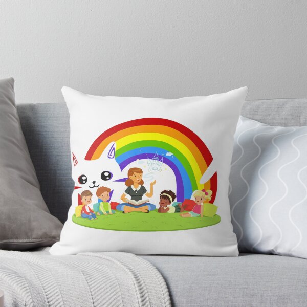 Aperçu de l'œuvre petites mains arc-en-ciel enseignant filles garçons jardin d'enfants créée et vendue par DesignUneed.